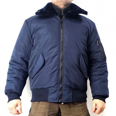 Куртка «Пилот» ВГ с оранжевой подкладкой, ЗИМА, синяя Куртка «Пилот» ВГ с оранжевой подкладкой, ЗИМА, синяя