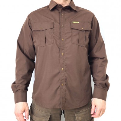 Куртка-рубашка Overshirt- коричневый